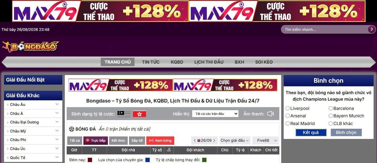 Giới Thiệu Bongdaso | Trang Cập Nhật Tỷ Lệ Kèo Và Kqbd 1 Bongdaso nơi tổng hợp dữ liệu, tỷ lệ và nhận định bóng đá